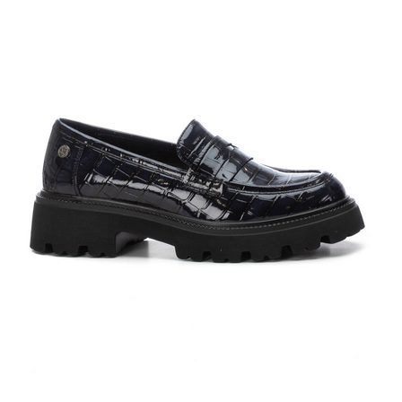 MOCASSINS MARINE EFFET CROCO XTI