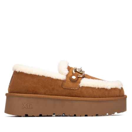 CHAUSSURES FOURREES COULEUR CAMEL XTI