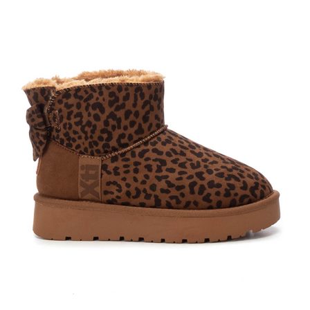 BOTTINES FOURREE IMPRIMEE LEOPARD XTI