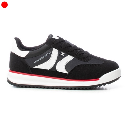 BASKETS NOIR AVEC BANDES BLANCHES XTI KIDS