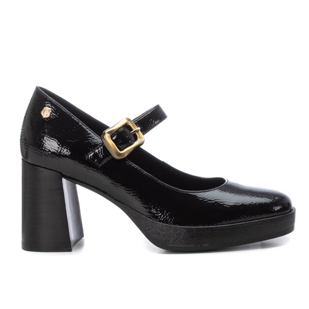 Escarpins femme cuir vernis noir CARMELA